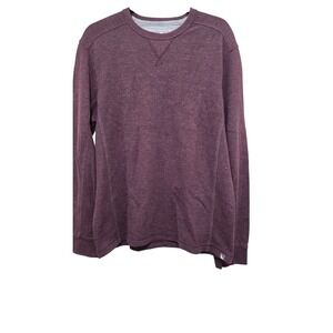 Eddie Bauer Men's Plum Long-Sleeve Crewneck Thermal Shirt L